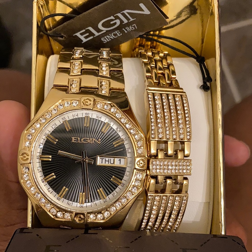 Gold plated watch